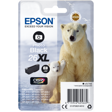 CARTUCCIA ORIGINALE EPSON 26XL PHOTO