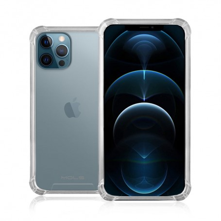 CUSTODIA MOLS PER IPHONE 12PRO MAX TRASPARENTE