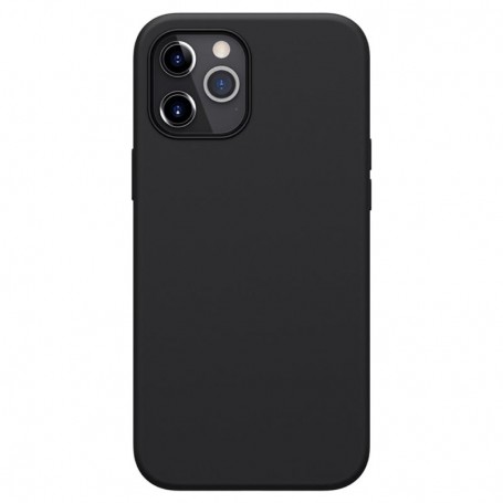 CUSTODIA IN SILICONE NERO PER IPHONE 12 PRO MAX