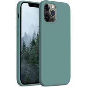 CUSTODIA IN SILICONE VERDE PER IPHONE 12/12 PRO