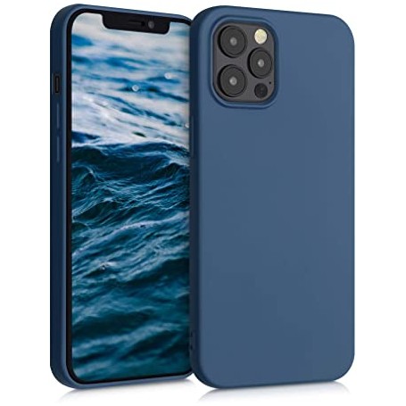 CUSTODIA IN SILICONE BLU PER IPHONE 12 PRO MAX