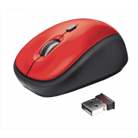 MOUSE OTTICO WIRELESS 1600DPI 2,4GHZ RED