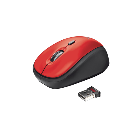 MOUSE OTTICO WIRELESS 1600DPI 2,4GHZ RED