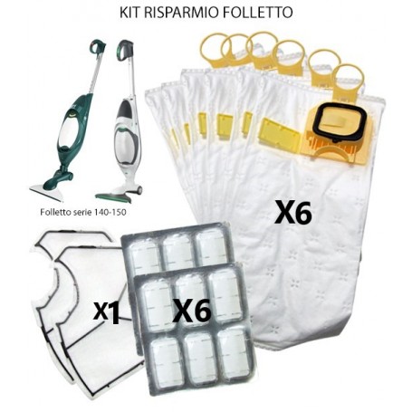 SACCHETTI PER ASPIRAPOLVERE FOLLETTO VK140 150