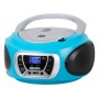 LETTORE CD PORTATILE FM RADIO DAB AZZURRO