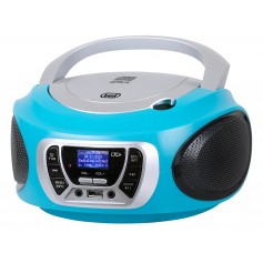 LETTORE CD PORTATILE FM RADIO DAB AZZURRO