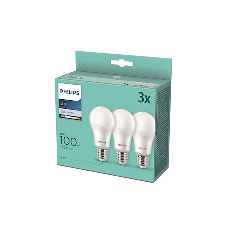 LAMPADA A LED 14W E27 BIANCO FREDDO 3 PEZZI