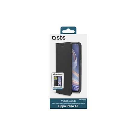 CUSTODIA A LIBRO PER OPPO RENO 4Z COLOR NERO