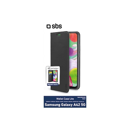CUSTODIA A LIBRO PER GALAXY A42 5G COLOR BLACK