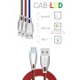 CAVO DATI USB LIGHTNING 1,3MT CON LUCE LED NERO
