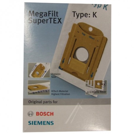 SACCHETTI PER ASPIRAPOLVERE BOSCH TIPO K