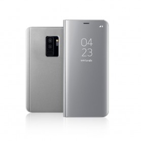 CUSTODIA A LIBRO PER GALAXY S9+ SILVER