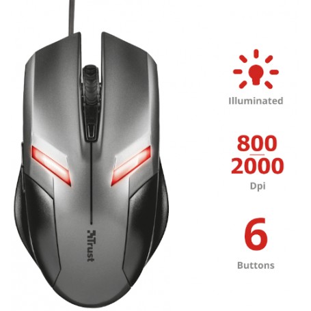 MOUSE OTTICO USB 800DPI TASTI 2 CON SCROLL