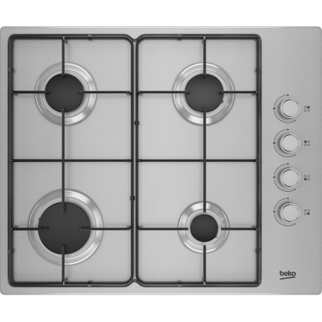 PIANO COTTURA A GAS 4 FUOCHI 60CM INOX