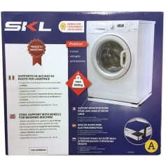 SUPPORTO LAVATRICE QUADRANGOLARE CON RUOTE