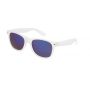 OCCHIALI DA SOLE BIANCO + SPECCHIATO BLU