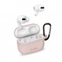 CUSTODIA IN SILICONE PER AURICOLARI AIPODS ROSA