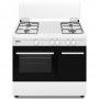 CUCINA A GAS 4 FUOCHI 90X60 BIANCA FORNO GAS +P.B.