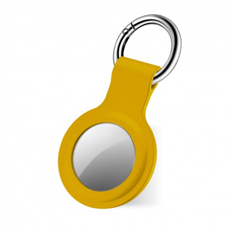 CUSTODIA IN SILICONE PER AIRTAG GIALLO