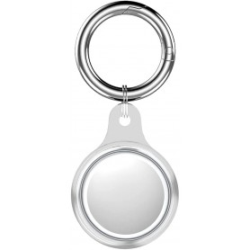 CUSTODIA IN SILICONE PER AIRTAG TRASPARENTE