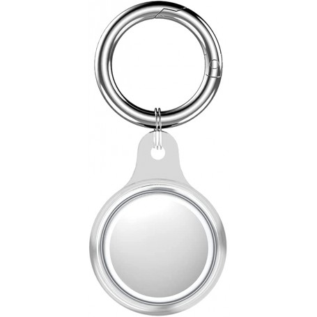 CUSTODIA IN SILICONE PER AIRTAG TRASPARENTE