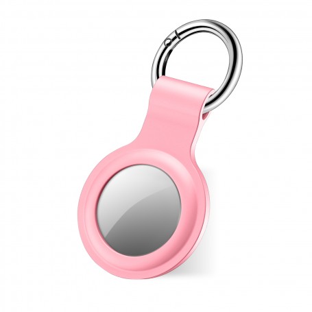 CUSTODIA IN SILICONE PER AIRTAG ROSA