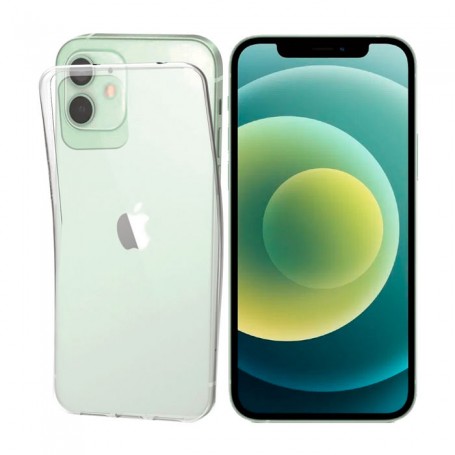 CUSTODIA IN SILICONE TRASPARENTE PER IPHONE 12MINI