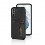 CUSTODIA IN PELLE PER GALAXY S21 BLACK