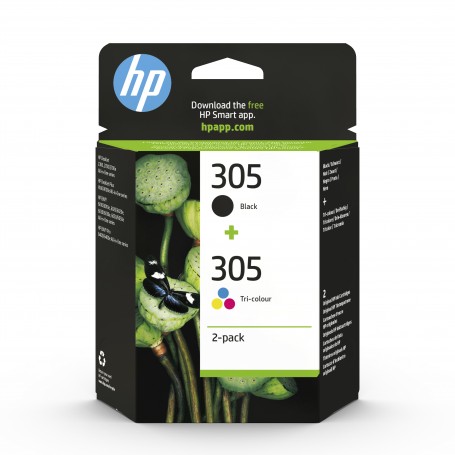 CARTUCCIA ORIGINALE HP 305 MULTIPACK NERO+COLORE