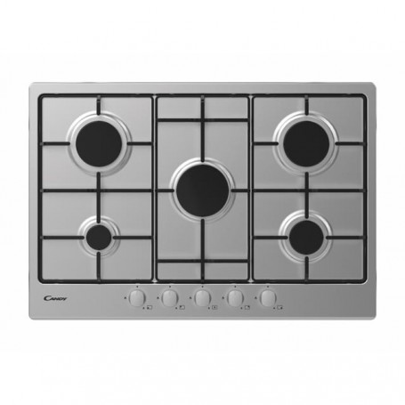 PIANO COTTURA A GAS 5 FUOCHI 75CM INOX