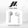 AURICOLARI WIRELESS BLUETOOTH WHITE