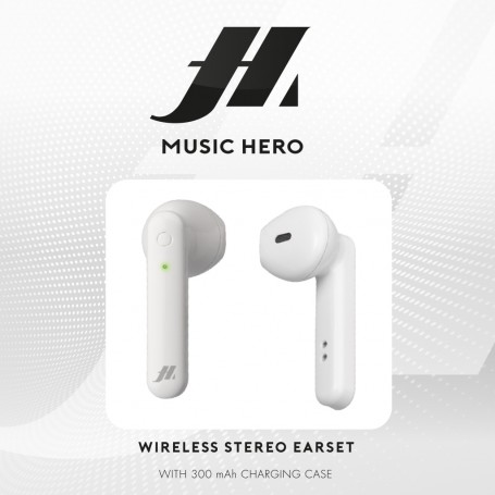 AURICOLARI WIRELESS BLUETOOTH WHITE