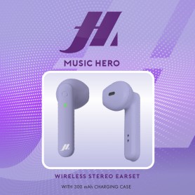 AURICOLARI WIRELESS BLUETOOTH PURPLE