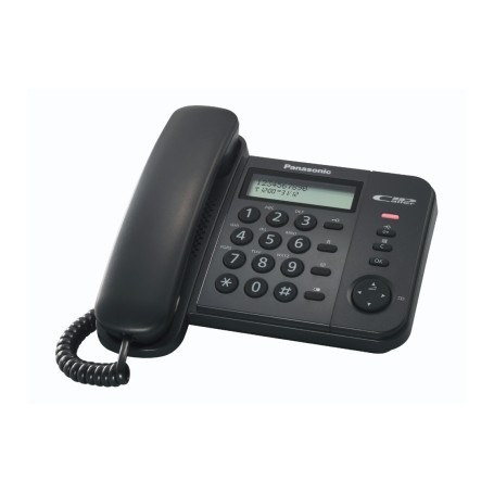 TELEFONO FISSO RUBRICA 50NUM DISPLAY LCD NERO