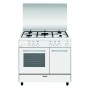 CUCINA A GAS 5 FUOCHI 90X60 BIANCA FORNO GAS +P.B.