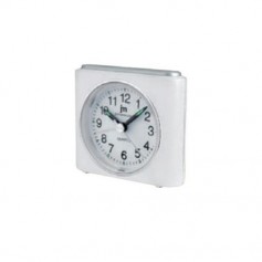 SVEGLIA MECCANICA A MOVIMENTO CONTINUO BIANCA