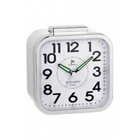 Sveglia Meccanica Con Movimento Continuo Bianca