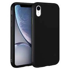 CUSTODIA IN SILICONE PER IPHONE XR NERA