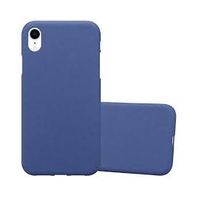 CUSTODIA IN SILICONE PER IPHONE XR BLU