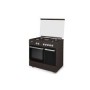 CUCINA A GAS 5 FUOCHI 90X60 MARRONE FORNO GAS +P.B