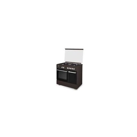 CUCINA A GAS 5 FUOCHI 90X60 MARRONE FORNO GAS +P.B