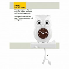 OROLOGIO DA PARETE A PENDOLO QUARZO BIANCO