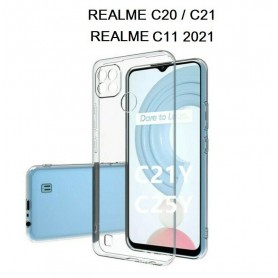 CUSTODIA IN SILICONE TRASPARENTE PER REALME C20/21
