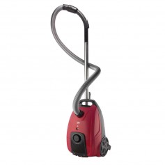 ASPIRAPOLVERE A TRAINO 800WATT CON SACCO COLOR RED