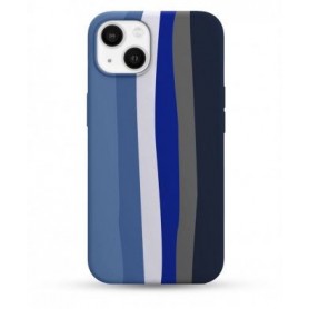 CUSTODIA IN SILICONE PER IPHONE 13PRO RAINBOW BLUE
