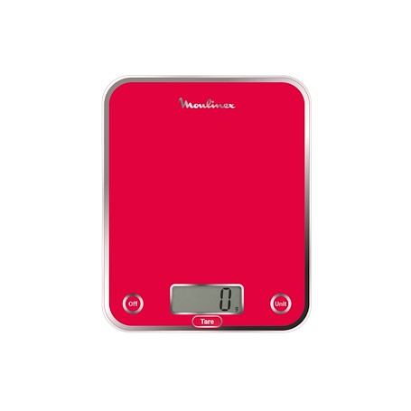 BILANCIA DA CUCINA DIGITALE PORTATA 5KG ROSSO