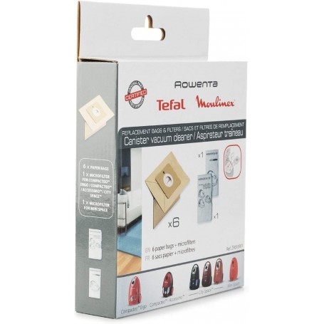 SACCHETTI PER ASPIRAPOLVERE ROWENTA TEFAL MOULINEX