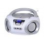RADIO PORTATILE FM MP3 USB AUX-IN CD BT WHITE
