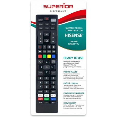 TELECOMANDO TV UNIVERSALE PER HISENSE