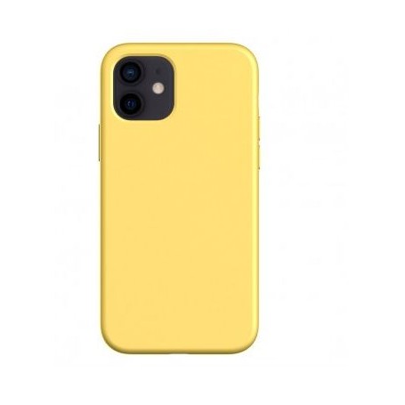 CUSTODIA IN SILICONE PER IPHONE 14PRO GIALLO